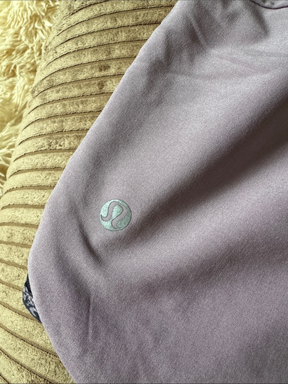 lululemon reversible athletic Lavender Running Shorts with Floral Trim - Picture 5 of 8